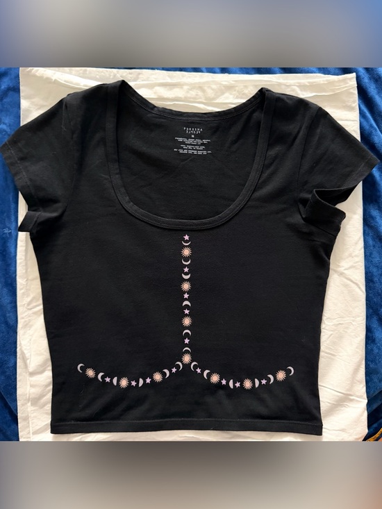 Purusha People Tops - Medium Purusha People Black Invocation Drew Baby Scoop Neck